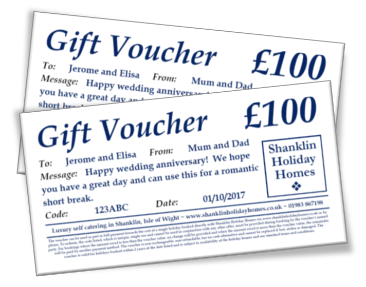 Gift Vouchers Shanklin Holiday Homes